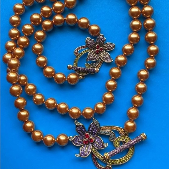 Heidi Daus Necklace Bracelet Toggle Set